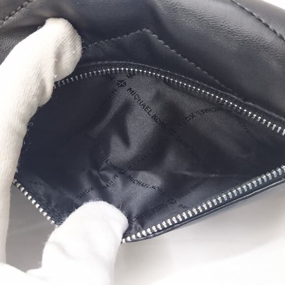 Michael Kors Jet Set Travel Black Quilted Leather Trifold Wallet - NWT $298 - Picture 7 of 16